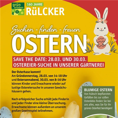 28.03. und 30.03. - Ostern bei Rülckers 