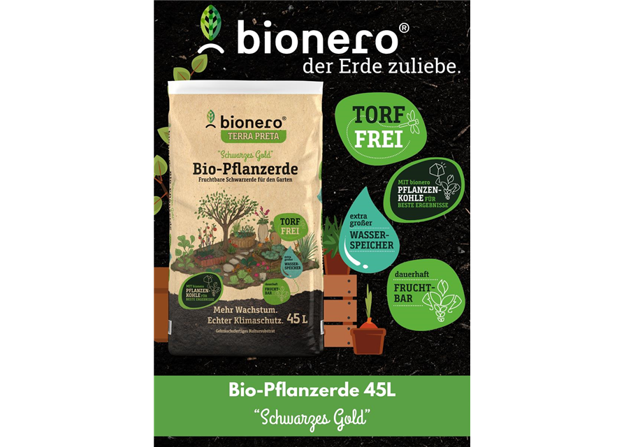 Bio-Pflanzerde Schwarzes Gold 45l